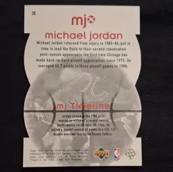 Upper Deck 1998 MJX MJ Timepieces Michael Jordan #38 Bulls 1246/2300 - Image 2