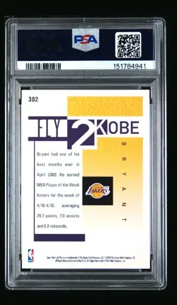 2000-01 Upper Deck Victory Fly 2 Kobe Bryant #302 Los Angeles Lakers Basketball - Image 3