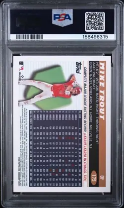 Topps Archives 2025 Mike Trout #175 Image Design Variation PSA 10 Angels - Image 2
