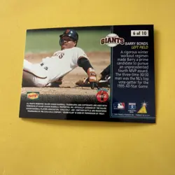Pinnacle Grand Slam 1996 Barry Bonds #6/10 Artist Proof - Image 2