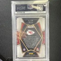 Panini Select 2021 Travis Kelce Premier Level Dragon Scale /89 PSA 10 - Image 2