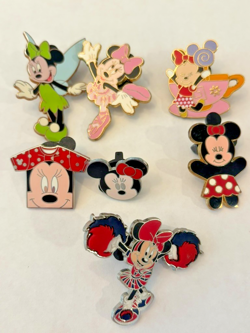 Lot of 7 Minnie Mouse Pins from the 2000s and Early 2010s- Set #2 - Image 1