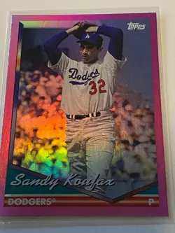 Sandy Koufax 2024 Topps Archives Baseball Pink Foil board LA Dodgers - Image 1