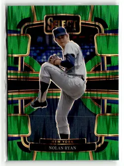 2024 Panini Select #29 Nolan Ryan Green Flash Prizms HOF - Image 1