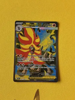 Pokemon Mega Pyroar EX, CRI 99/86, Full Art Double Ultra Rare, Chaos Rising ME04 - Image 1