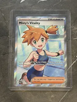 Misty's Vitality Full Art Holo 111/084 Pitch Black Ultra Rare - Image 1