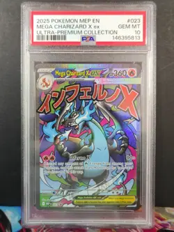 Mega Charizard X ex Pokemon MEP EN Ultra Premium Collection UPC Promo 023 PSA 10 - Image 1