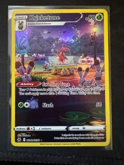Pokemon Cards Kricketune GG02/GG70 Crown Zenith Galarian Gallery Holo NM - Image 1