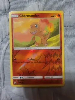 Charmander 12/181 Common Sun & Moon Team Up Pokemon Reverse Holo Near Mint - Image 1