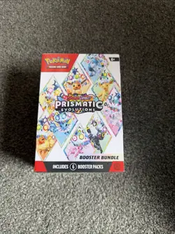 Pokemon TCG Scarlet & Violet Prismatic Evolutions Booster Bundle (6 Packs) - Image 1