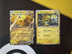 Zapdos EX SVP 049 + Electabuzz Cosmos Holo Promo Set Pokemon 151 Near Mint - Image 1