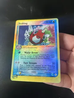 Seaking Reverse Holo / Shiny Pokemon Card 21/109 EX Ruby Sapphire MP - Image 4