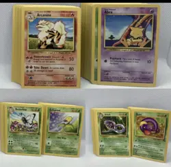 Pokemon Complete Base Set Jungle Fossil Commons And Uncommons LP-PL Vintage - Image 1