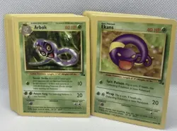 Pokemon Complete Base Set Jungle Fossil Commons And Uncommons LP-PL Vintage - Image 2