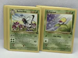 Pokemon Complete Base Set Jungle Fossil Commons And Uncommons LP-PL Vintage - Image 3