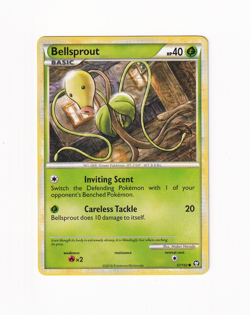Bellsprout 57/102 Triumphant 2010 Non Holo Regular Pokemon Card Light Played LP - Image 1