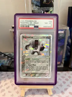 Registeel EX Hidden Legends Holo Card #99/101 -- PSA 8 - Image 1