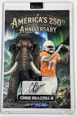 2026 Wild Card Americas 250th Anniversary Mammoth Jumbo 1/1 Auto Chris Brazzell - Image 1