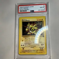 Pokemon TCG Electabuzz #2 Black Star Promo Stamped Movie Release PSA 8 NM-MT - Image 1