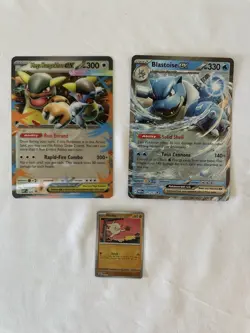 Pokemon Card Bundle Job Lot 104 Cards EX ex Holo Reverse Holo + Eevee Pouch - Image 4