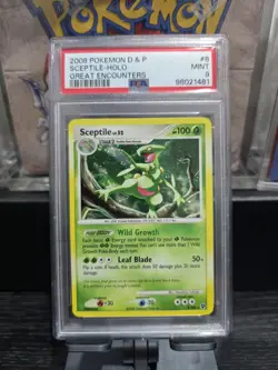 Sceptile 8/106 - Pokemon Card TCG Great Encounters Holo Near Mint PSA 9 - Image 1