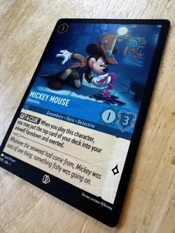 Mickey Mouse 8/P1 En 1 Foil Disney Lorcana TCG Card Mint Condition First Edition - Image 3