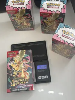 HEAVY 153g Pokemon TCG Ascended Heroes Booster Bundle x4 New & Sealed - Image 4