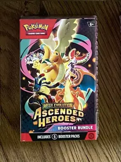 Pokemon Ascended Heroes Booster Bundle 6 Packs SEALED NEW - Image 1