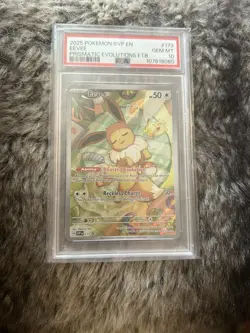 Eevee 173 Pokemon Scarlet & Violet Prismatic Evolutions ETB Promo PSA 10 - Image 1