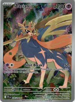 Zacian Holo Illustration Rare ME02: Phantasmal Flames 100/094 NM - Image 1