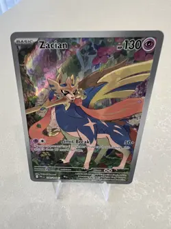 Zacian - Holo Illustration Rare ME02: Phantasmal Flames 100/094 NM - Image 2