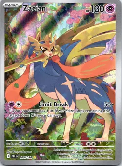 Zacian Holo Illustration Rare ME02: Phantasmal Flames 100/094 NM - Image 1