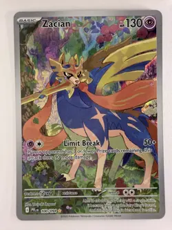 Zacian 100/094 Illustration Rare Phantasmal Flames Pokemon Holo NM/M - Image 1