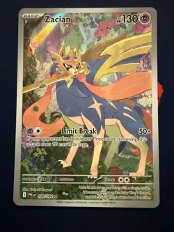ZACIAN 100/094 ILLUSTRATION RARE PHANTASMAL FLAMES POKEMON HOLO - Image 1