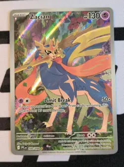 Pokemon Zacian 100/094 Phantasmal Flames Illustration Rare NM - Image 1