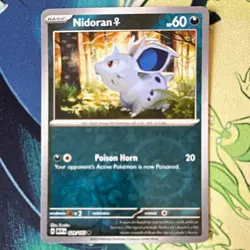 Pokemon TCG Nidoran 029/165 151 reverse holo - Image 1
