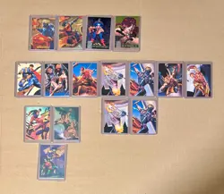 LOT: DC Versus Marvel (1995) and Amalgam Comics (1996), 16 chase cards, NM/EX - Image 1