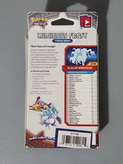 Pokemon Sun & Moon Burning Shadows Luminous Frost Theme Deck 2017 - Image 2