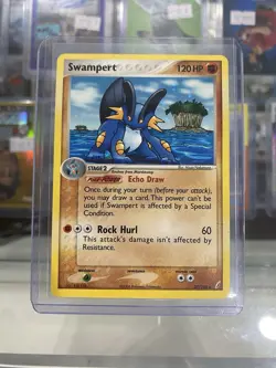 Swampert Pokemon EX Crystal Guardians 027/100 Holo Deck Exclusives - Image 1