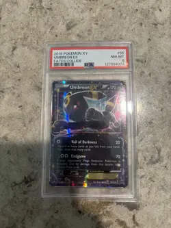 Pokemon TCG Fates Collide Umbreon EX 55/124 Ultra Rare Full Art Holo ENG PSA 8 - Image 1