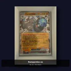 Rampardos ex 45/84 Pitch Black Pokemon TCG Holo NM Cond UK qwerty - Image 1