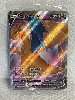Charizard V Full Art Holo Promo SWSH050 Pokemon TCG Champion’s Path - Image 1