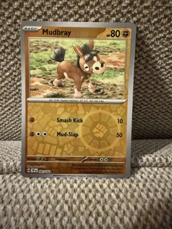 🧨 Mudbray - 091/162 - Reverse Holo Common - SV5: Temporal Forces - Pokemon MINT - Image 1