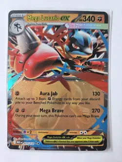 Mega Lucario EX 077/132 - Mega Evolution - Holo - Pokemon TCG - NM - Image 1