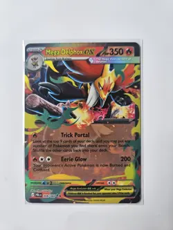 Mega Delphox ex 008/084 - Double Rare Pitch Black - Pokemon TCG - NM/M - Image 1