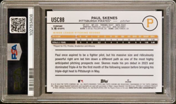 2024 Topps Chrome Upd. Rookie /399 Magenta Refractor #USC88 Paul Skenes RC PSA 9 - Image 2
