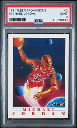 Michael Jordan 1991 Fleer "Pro-Visions" #2 - PSA 9 - MINT - GOAT - Image 1