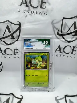 Bulbasaur 2023 Black Star Promo #046 151 Collections Scarlet & Violet ACE 10 - Image 1