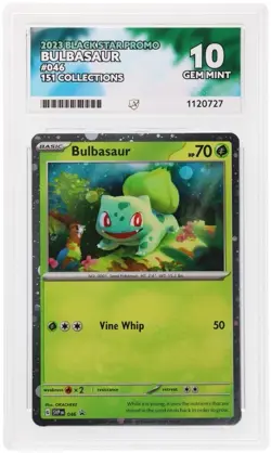 Bulbasaur 2023 Black Star Promo #046 151 Collections Scarlet & Violet ACE 10 - Image 2