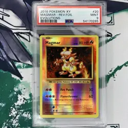 2016 Pokemon XY Evolutions Magmar Reverse Foil Holo #20 PSA 9 - Image 1